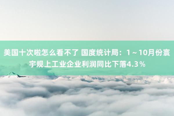 美国十次啦怎么看不了 国度统计局：1～10月份寰宇规上工业企业利润同比下落4.3％